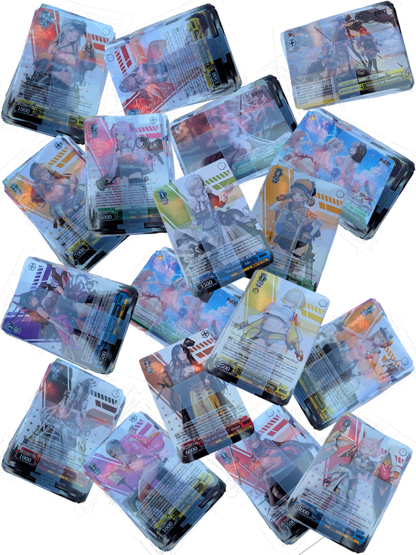 25 RANDOM ENGLISH NIKKE WEISS SCHWARZ TRADING CARDS (CHANCE FOR SR CARD)