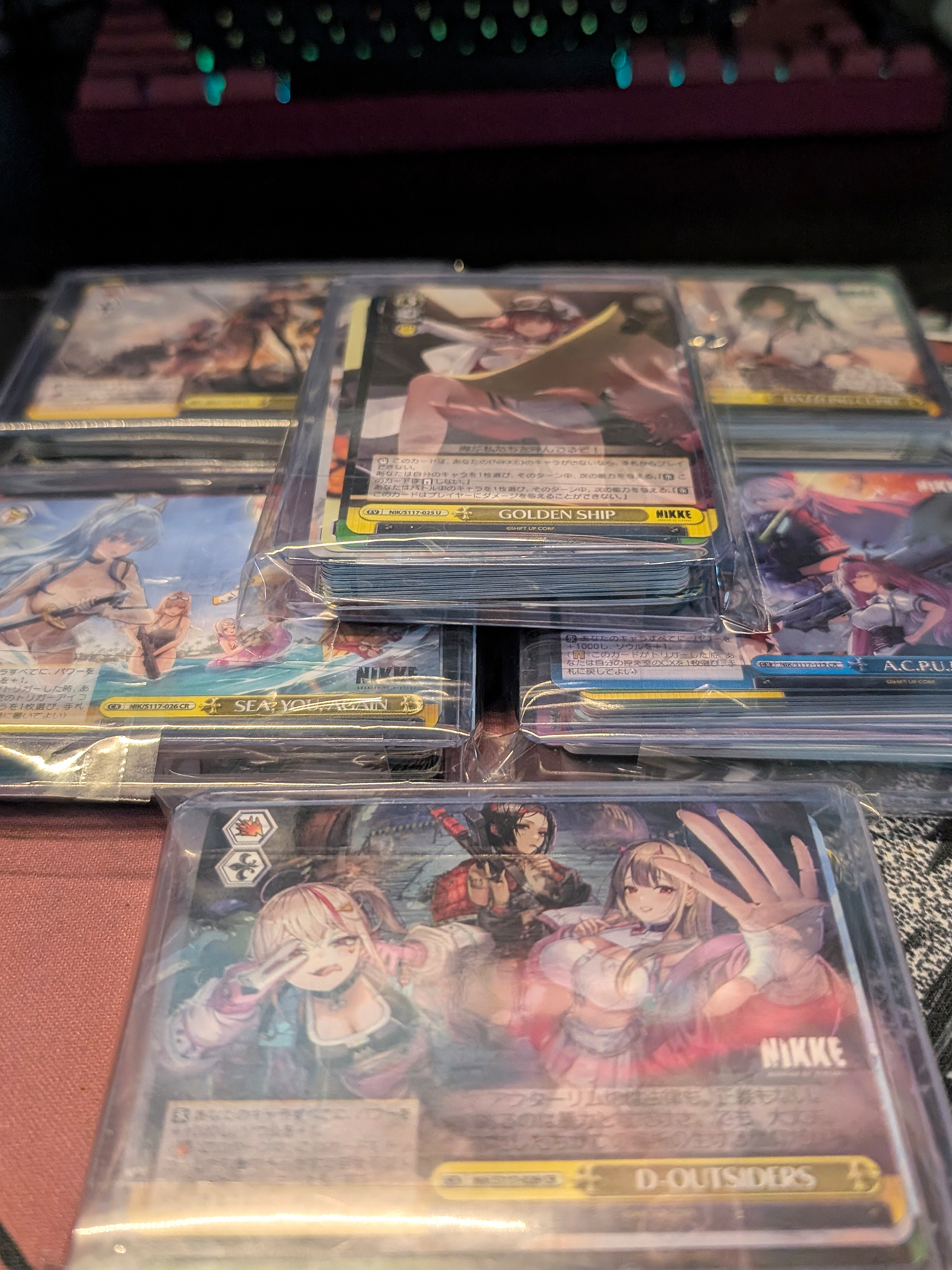 50 RANDOM JAPANESE NIKKE WEISS SCHWARZ TRADING CARDS (CHANCE FOR SR CARD)