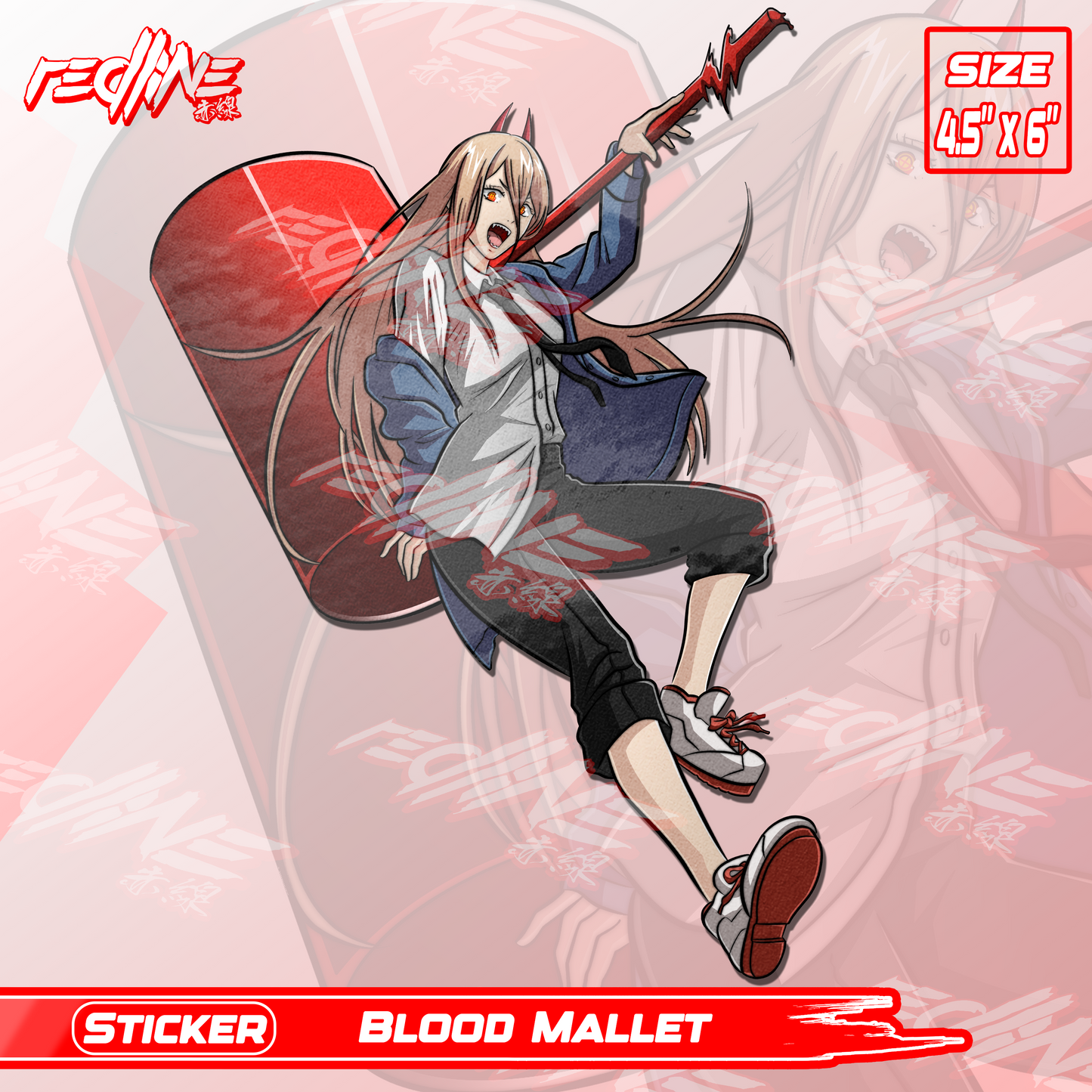 Blood Mallet - Kiss-Cut Sticker