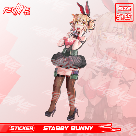 Stabby Bunny - Kiss-Cut/Peeker Sticker