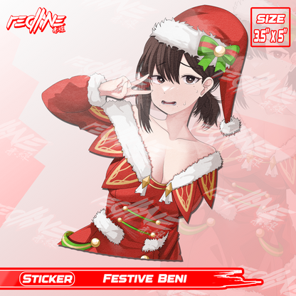 Festive Beni- Kiss-Cut Sticker BUNDLE