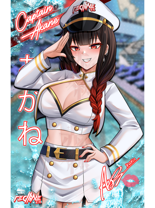 CAPTAIN AKANE PRINT - REDLINE