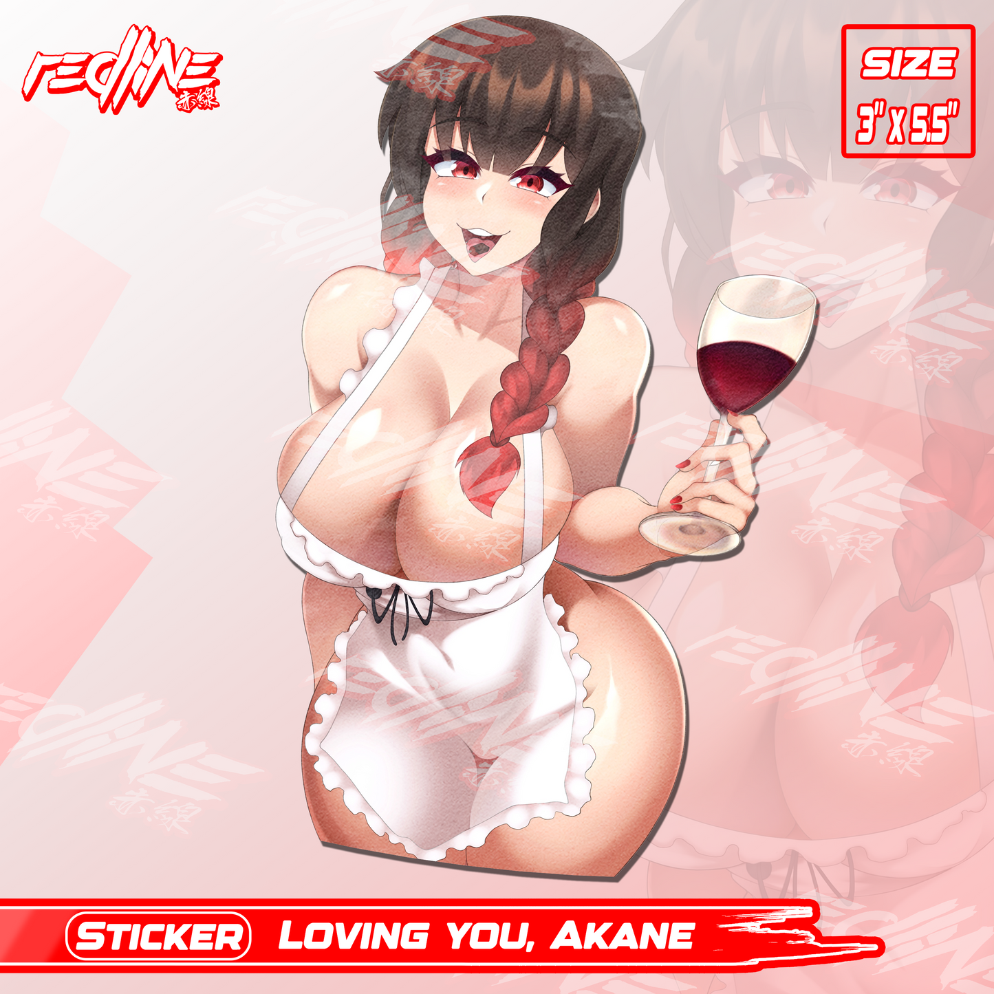 Loving You, Akane - Kiss-Cut Sticker