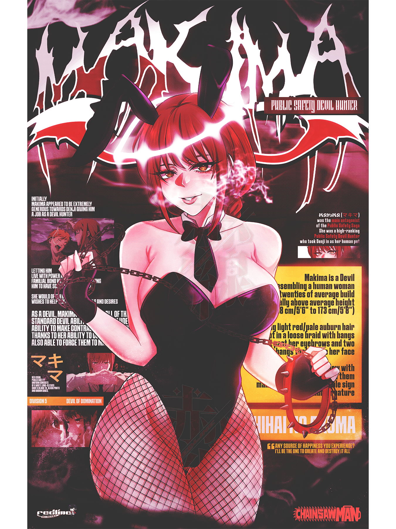 MAKIMA BUNNY GIRL (PRINT)