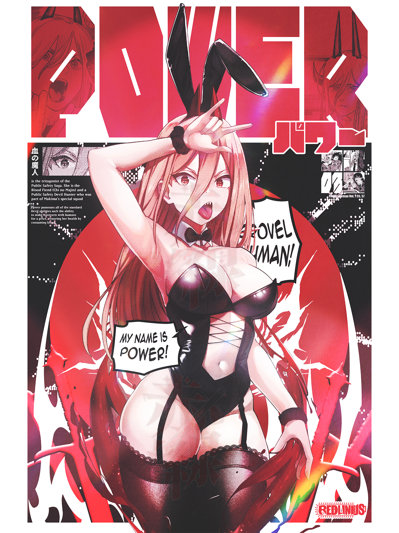 BUNNY GIRL POWER PRINT