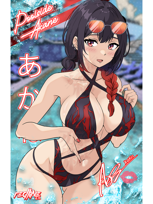 SWIMSUIT AKANE PRINT - REDLINE